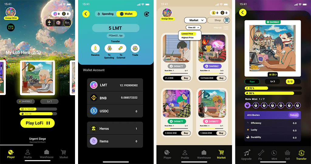 GameFi 音樂挖礦 App